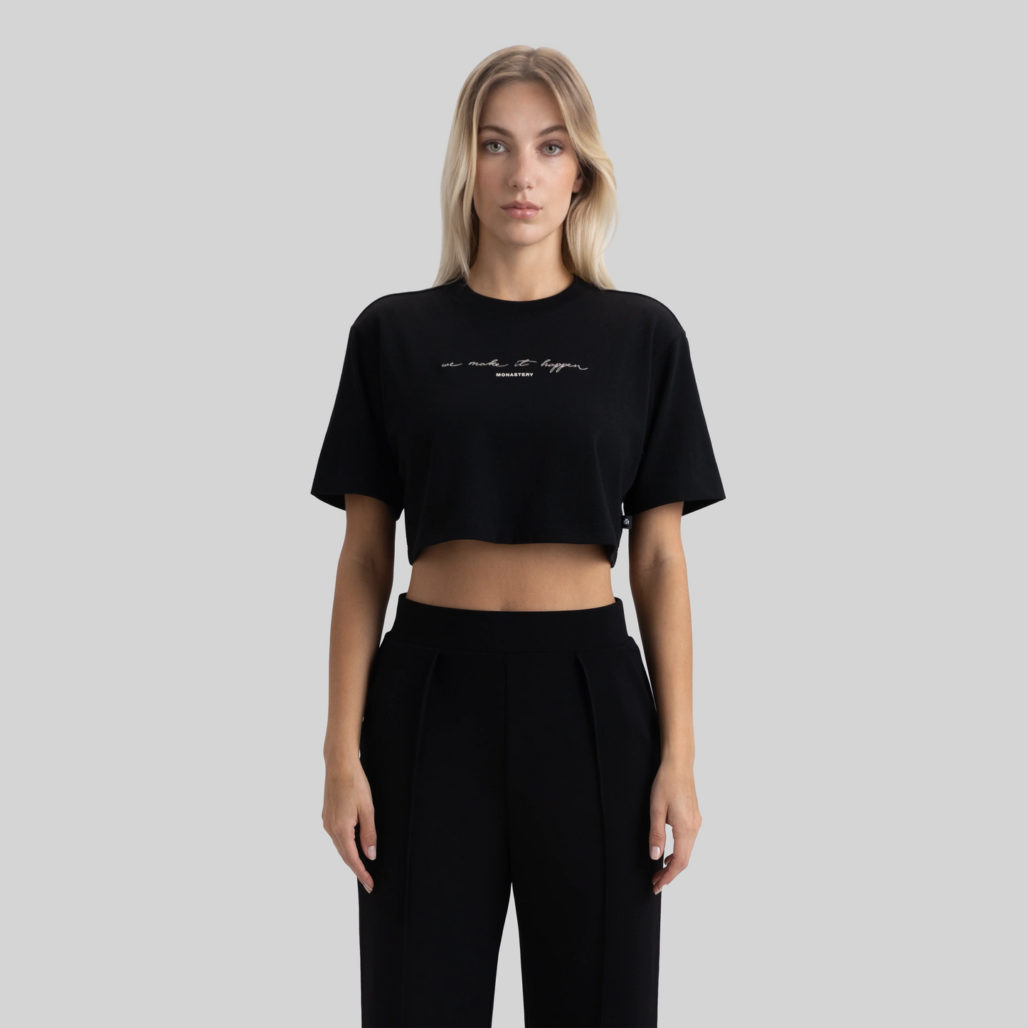 INVICTA CROP TOP BLACK MONASTERY