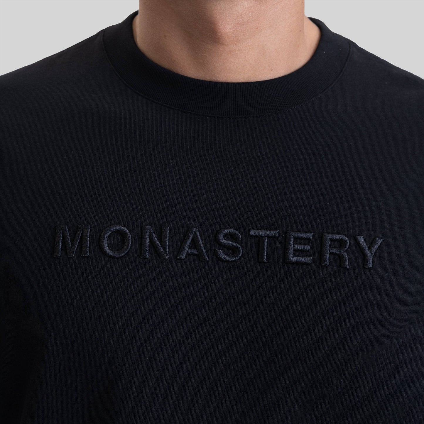 FAENZA T-SHIRT OVERSIZE BLACK MONASTERY